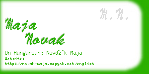 maja novak business card